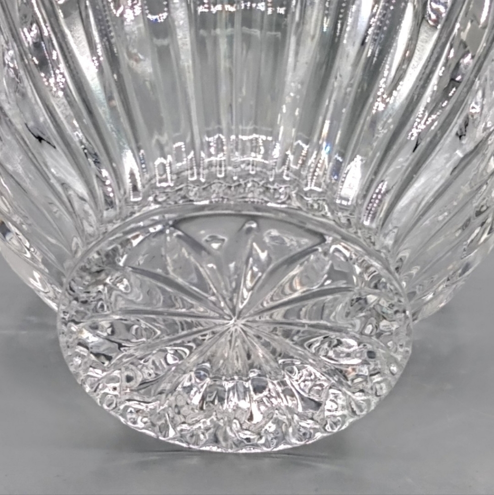 Oneida Southern Garden Crystal Candy Dish Frosted Rose Petal Bowl Vintage - Picture 8 of 8